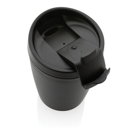GRS Recycled PP tumbler with flip lid black | No Branding | not available | not available