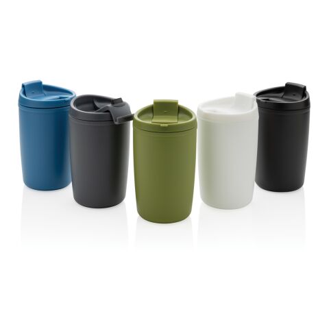 GRS Recycled PP tumbler with flip lid black | No Branding | not available | not available