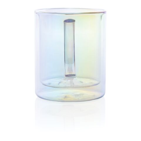 Deluxe double wall electroplated glass mug White | No Branding | not available | not available