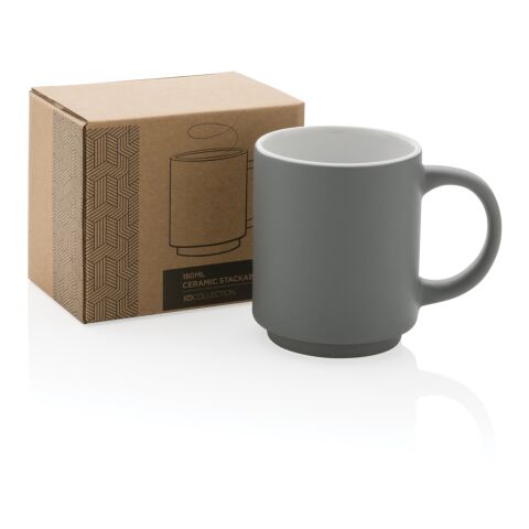 Ceramic stackable mug grey | No Branding | not available | not available