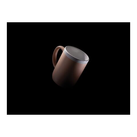 Ceramic mug with white rim brown-white | No Branding | not available | not available