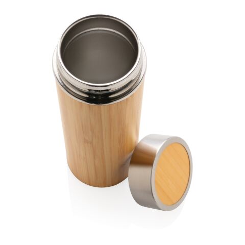 Leak proof bamboo vacuum bottle brown | No Branding | not available | not available
