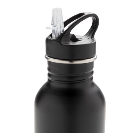 Deluxe stainless steel activity bottle black | No Branding | not available | not available