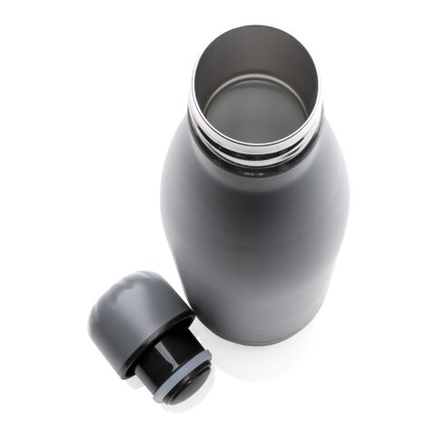 Solid colour vacuum stainless steel bottle 500 ml grey | No Branding | not available | not available