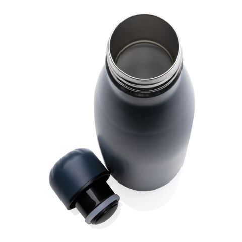 Solid colour vacuum stainless steel bottle 500 ml blue