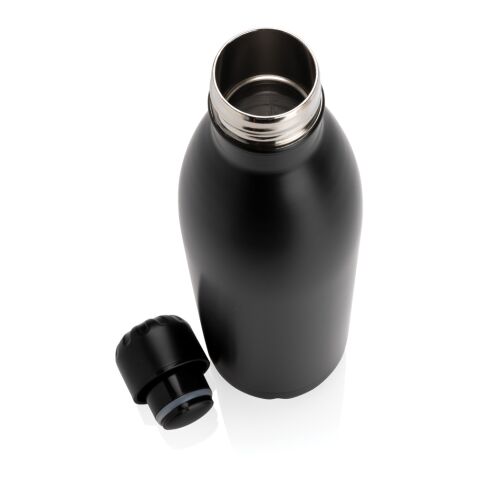 Solid colour vacuum stainless steel bottle 750ml black | No Branding | not available | not available