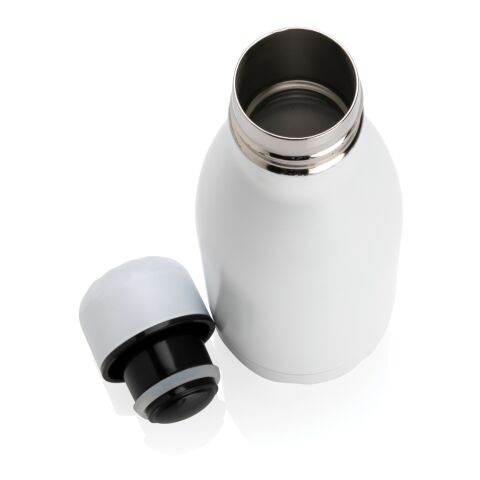 Solid colour vacuum stainless steel bottle 260ml White | No Branding | not available | not available