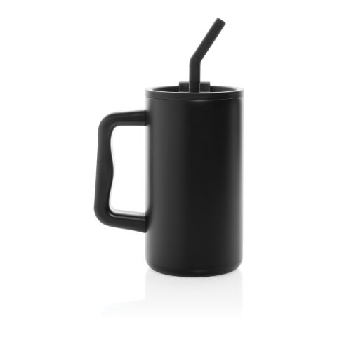 Cube RCS certified recycled steel mug 800ml black | No Branding | not available | not available