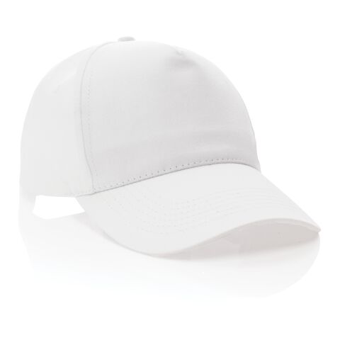 Impact 5 panel 190gr Recycled cotton cap with AWARE™ tracer White | No Branding | not available | not available | not available