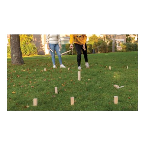 Wooden kubb set brown | No Branding | not available | not available