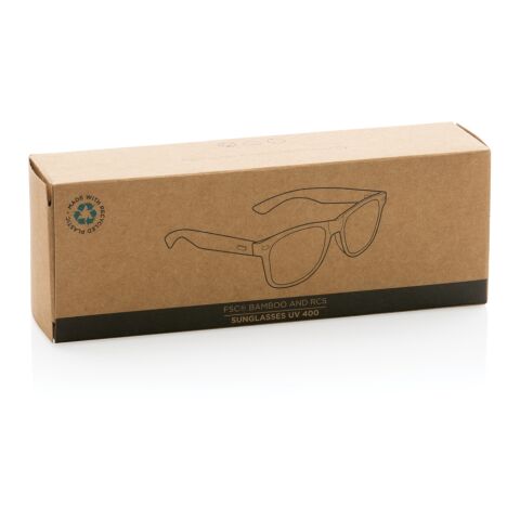 FSC® Bamboo and RCS recycled plastic sunglasses blue | No Branding | not available | not available