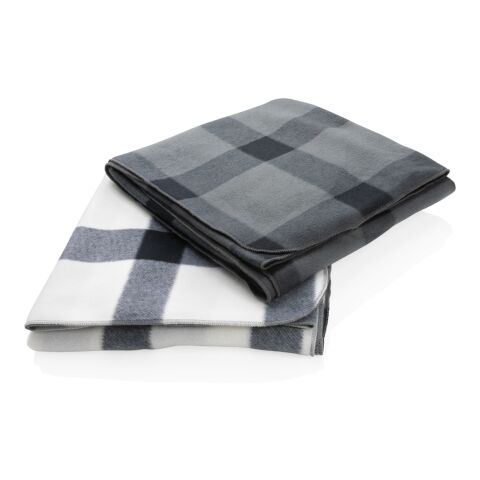 Soft plaid fleece blanket anthracite | No Branding | not available | not available | not available