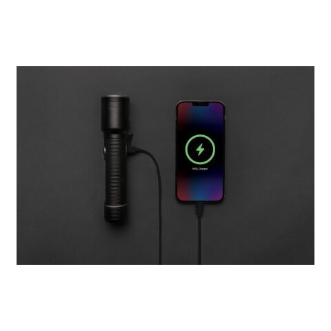 RCS recycled aluminum USB-rechargeable heavy duty torch black | No Branding | not available | not available