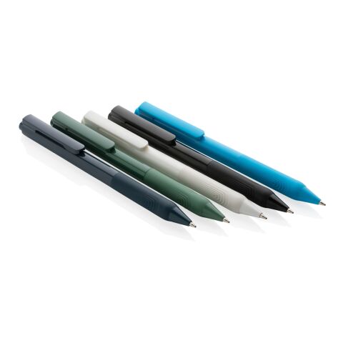 X9 solid pen with silicone grip blue | No Branding | not available | not available