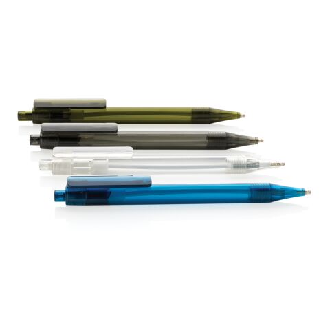 GRS RPET X8 transparent pen White | No Branding | not available | not available