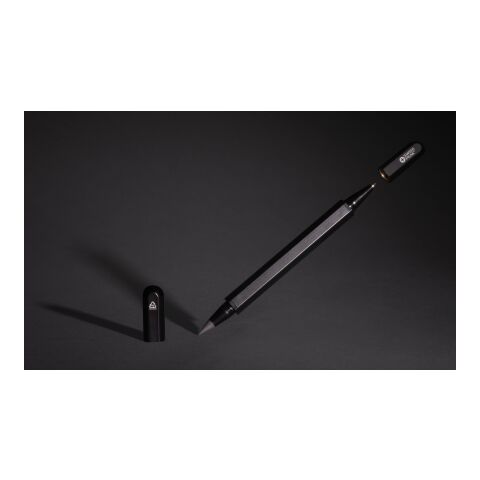 Swiss Peak Storm RCS recycled aluminum dual tip pen black | No Branding | not available | not available