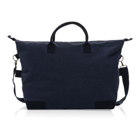 Kezar AWARE™ 500 gsm recycled canvas deluxe weekend bag navy