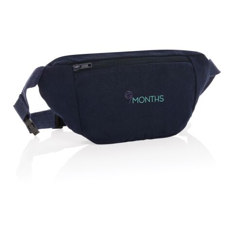 Impact AWARE™ 285gsm rcanvas hip bag undyed navy | No Branding | not available | not available