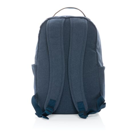 Impact AWARE™ 16 oz. recycled canvas backpack blue | No Branding | not available | not available | not available