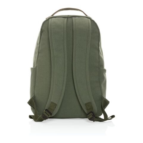 Impact AWARE™ 16 oz. recycled canvas backpack green | No Branding | not available | not available | not available