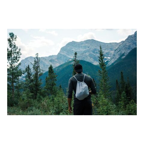 Impact AWARE™ Recycled cotton drawstring backpack 145g grey | No Branding | not available | not available | not available
