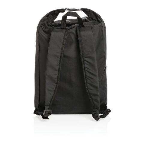 Impact AWARE™ RPET lightweight rolltop backpack black | No Branding | not available | not available | not available