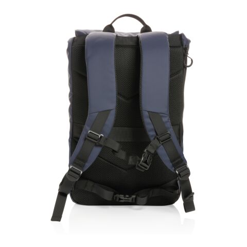Impact AWARE™ RPET Water resistant 15.6&quot;laptop backpack navy | No Branding | not available | not available | not available