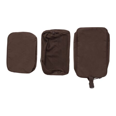 KENTO URBAN RCS recycled nylon packing cube set brown