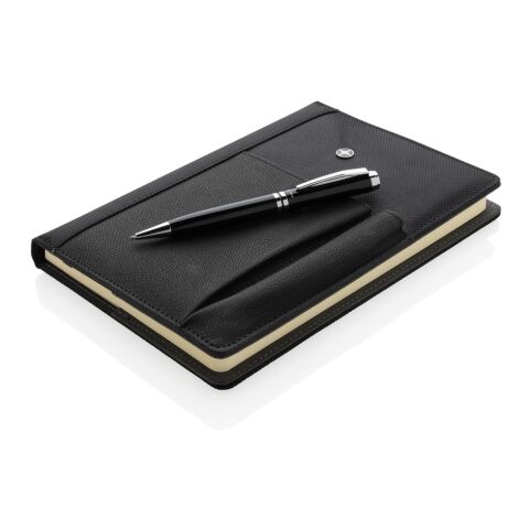 Refillable notebook and pen set black | No Branding | not available | not available