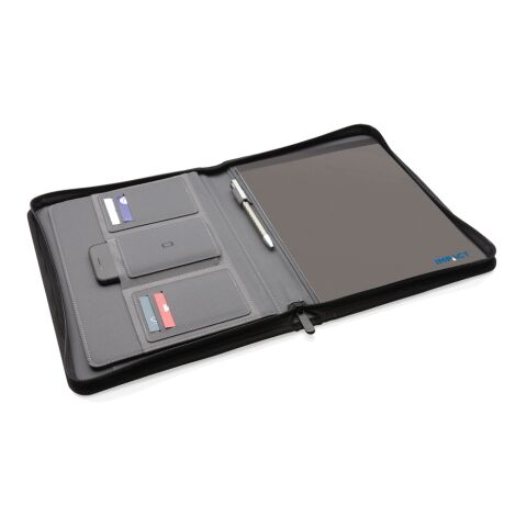 Impact AWARE™ RPET A4 portfolio with zipper anthracite
