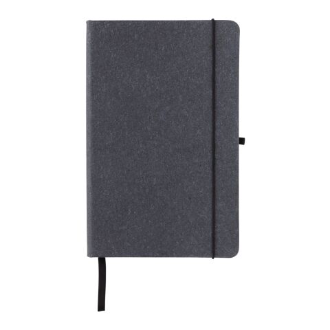 Recycled leather hardcover notebook A5 grey | No Branding | not available | not available