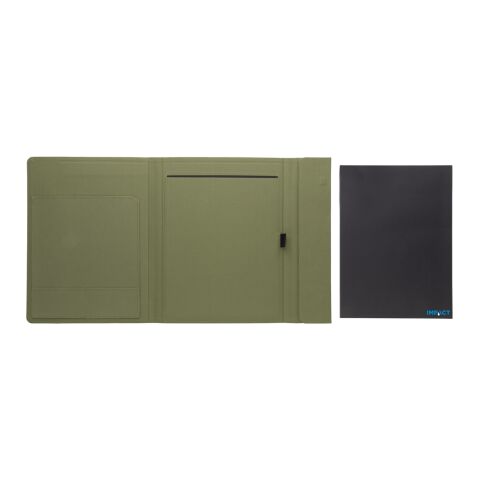 Impact Aware™ A4 portfolio with magnetic closure green | No Branding | not available | not available