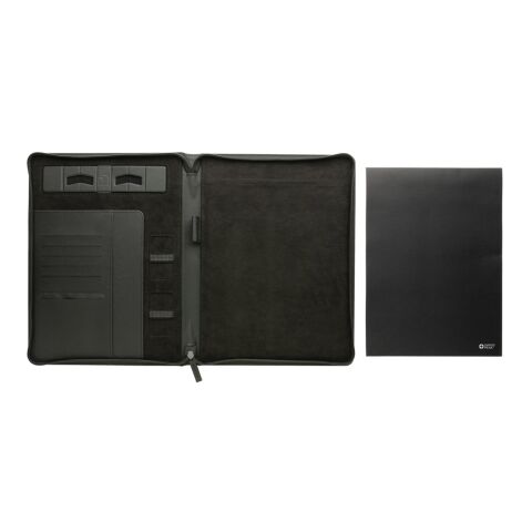 Swiss Peak Heritage RCS rPU A4 portfolio with zipper black | No Branding | not available | not available