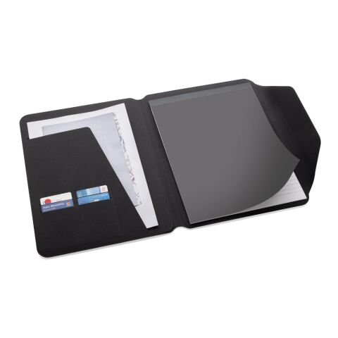 Teri AWARE™ RPET and walnut A4 portfolio black | No Branding | not available | not available
