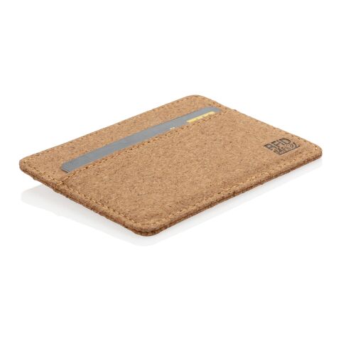 Cork secure RFID slim wallet brown | No Branding | not available | not available