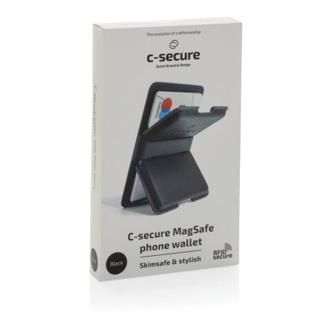 C-Secure MagSafe phone wallet black | No Branding | not available | not available