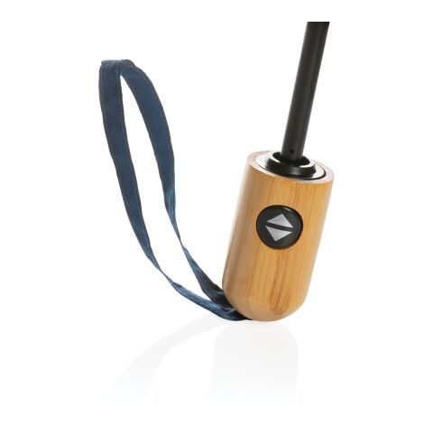 &quot;21&quot;&quot; Impact AWARE™ RPET 190T bamboo auto open/close umbrell navy | No Branding | not available | not available