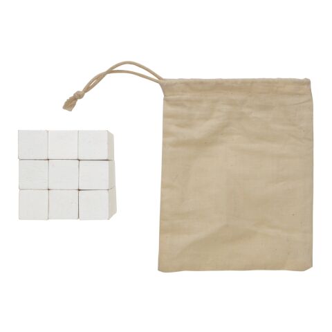 FSC® Wooden brain game in canvas pouch White | No Branding | not available | not available