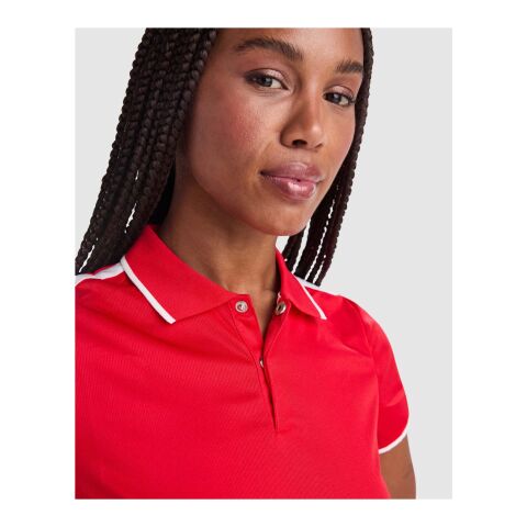 Tamil short sleeve women's sports polo Standard | Royal blue-White | XL | No Branding | not available | not available | not available