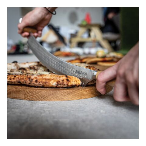 BOSKA Pizza &amp; Cheese Knife Oslo+Nr.4 steel-brown | No Branding | not available | not available