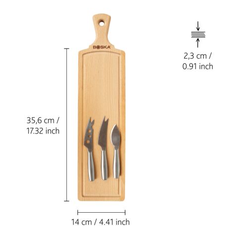 BOSKA Cheese Set Amigo brown-steel | No Branding | not available | not available