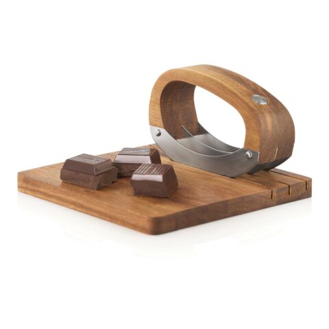 AdHoc RoccaVerde Chopping knife with chopping board brown | No Branding | not available | not available