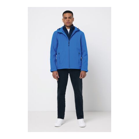 Iqoniq Makalu men recycled polyester soft shell jacket royal blue | L | No Branding | not available | not available | not available