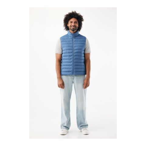 Iqoniq Meru men recycled polyester bodywarmer Moon blue | L | No Branding | not available | not available | not available
