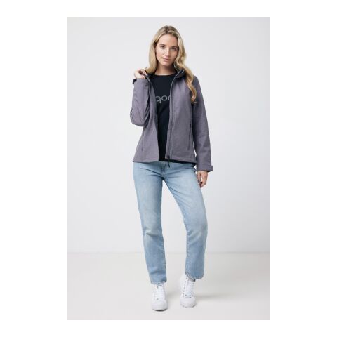 Iqoniq Makalu women recycled polyester soft shell jacket vulcano heather grey | S | No Branding | not available | not available | not available