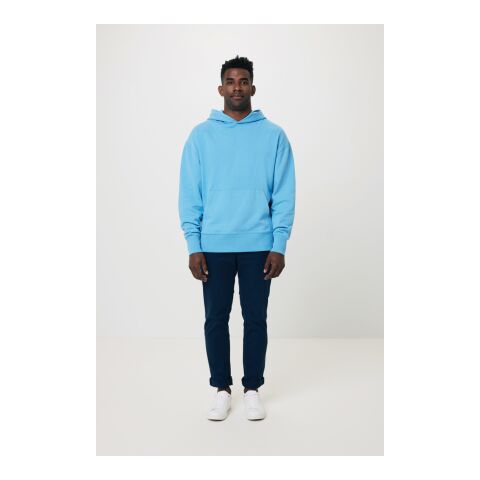 Iqoniq Yoho recycled cotton relaxed hoodie blue | XL | No Branding | not available | not available | not available