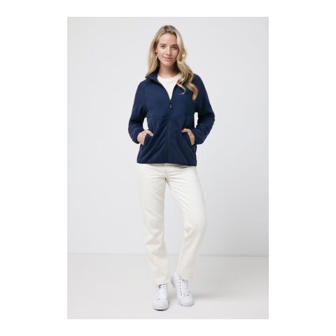 Iqoniq Talung recycled polyester microfleece zip through navy | XXL | No Branding | not available | not available | not available