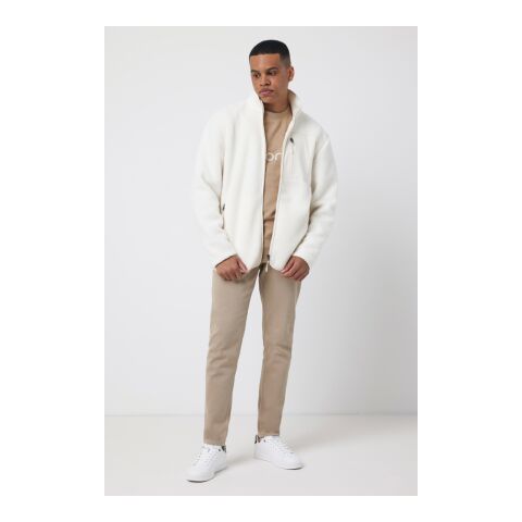Iqoniq Diran recycled polyester pile fleece jacket natural | XS