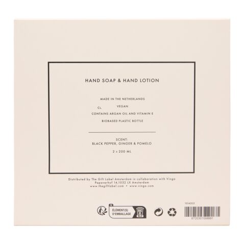 VINGA x TGL hand care gift set white-black | No Branding