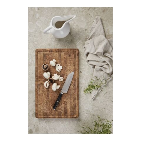 VINGA Tara RCS recycled steel santoku knife steel-black | No Branding | not available | not available